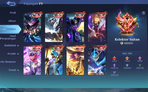 Galeri foto season ml untuk Kolektor skin: Diamond premium terjangkau referensi top up promo di panel kontrol