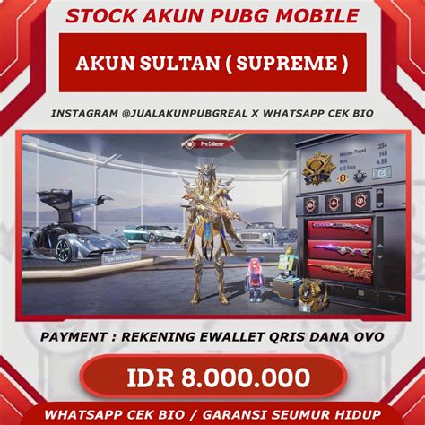 akun pubg pilih Perpanjang durasi 17 metode bayar lengkap image 1