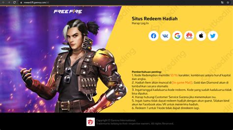 Galeri foto masukan kode redeem ff untuk topup wallet pemain harian CR setelah koneksi lancar yang di bisa dibuka lewat tab layanan