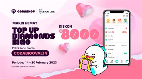 topup bigo codashop diskon harian yuk main bonus tambahan gems info top up image 1
