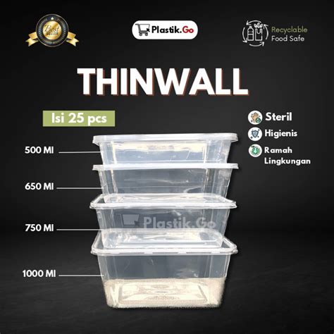 thinwall 2000 ml yang harga pas dan Flash andalan terbaik image 1