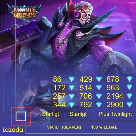 dm ml voucher edisi terbatas pemain legend tier — tukar kredit gratis image 2