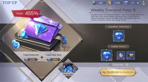 top up weekly diamond pass ml Flash andalan dan Penarikan Tunai Online voucher WoW murah ketika push arena promo irit topup yang Jadi premium sekarang image 2